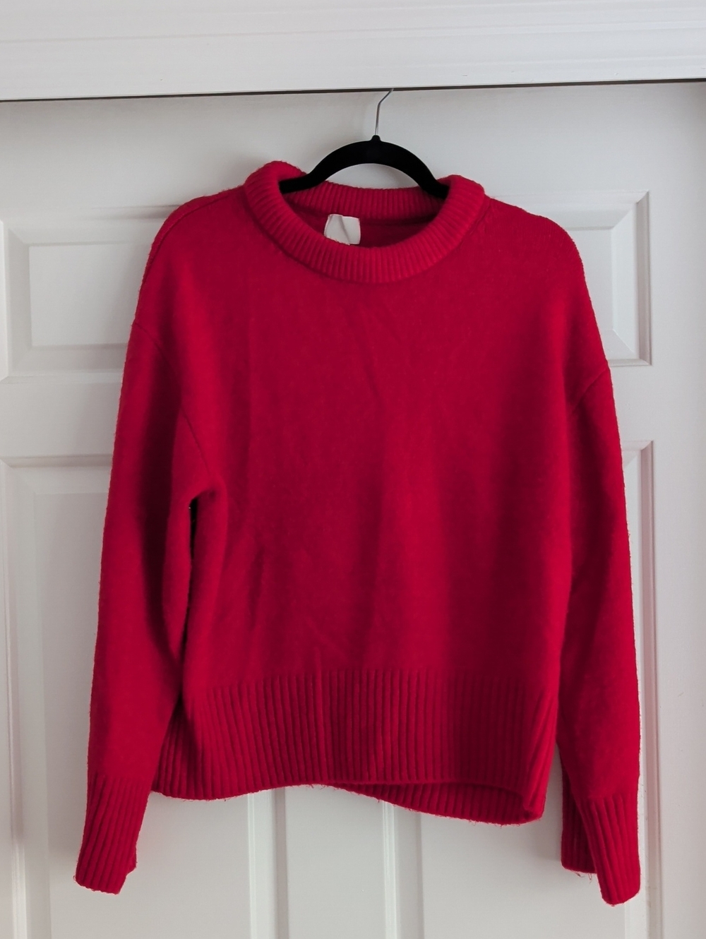 H&M Bright Red Crewneck Sweater